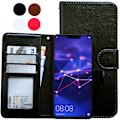 Miniatyrbillede 1 af 10: Huawei Mate 20 Lite - PU Læder Pung Etui Svart