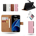 Miniatyrbild 1 av 8: Samsung Galaxy S7 Edge - Läderfodral/Skydd Rosa