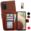 Miniatyrbillede 1 af 10: Samsung Galaxy A02s - PU Læder Pung Etui Svart