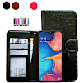 Pikkukuva 1 / 7: Suojaa Samsung Galaxy A20e - Nahkakotelo Svart