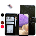 Miniatyrbillede 1 af 10: Samsung Galaxy A22 5G - PU Læder Pung Etui Svart
