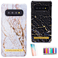 Miniatyrbillede 1 af 9: Samsung Galaxy S10 - Marmorbeskyttelse Vit