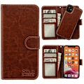 Miniatyrbillede 2 af 3: iPhone 11 - PU Læderpung Etui Brun