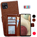 Miniatyrbillede 1 af 10: Samsung Galaxy A22 5G - PU Læder Pung Etui Vit