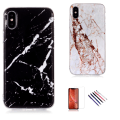 Pikkukuva 1 / 5: iPhone X/Xs - Kuori / Suoja / Marmori Svart
