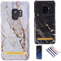 Miniatyrbillede 1 af 8: Samsung Galaxy S9 - Marmorbeskyttelse Svart