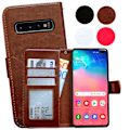 Miniatyrbild 1 av 10: Samsung Galaxy S10 Plus - Läderfodral / Skydd