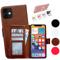 Pikkukuva 1 / 10: iPhone 12 - PU nahkainen lompakkokotelo Svart