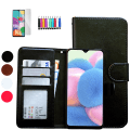 Miniatyrbillede 1 af 10: Samsung Galaxy A41 - PU Læderpung Etui Svart