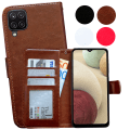 Miniatyrbillede 1 af 11: Samsung Galaxy A12 / A12 5G - PU Læderpung Etui Brun