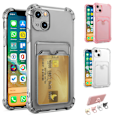 Pikkukuva 1 / 10: iPhone 15 - Korttikotelo Suoja Läpinäkyvä Transparent