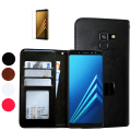 Pikkukuva 1 / 10: Suojaa Samsung Galaxy A8 2018 - Nahkakotelo! Svart
