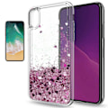 Miniatyrbild 1 av 5: 3D Bling Skal för iPhone X/Xs - Flytande Glitter