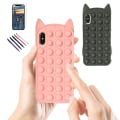 Pikkukuva 1 / 7: iPhone X/Xs - Kotelosuoja Pop It Fidget Svart