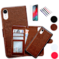 Miniatyrbillede 1 af 9: iPhone Xr - PU Læder Pung Etui Vit