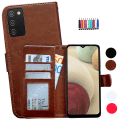Miniatyrbild 1 av 10: Samsung Galaxy A02s - Läderfodral / Skydd Vit