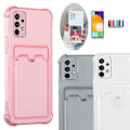 Pikkukuva 1 / 9: Samsung Galaxy A04s - Korttikotelo Suoja Läpinäkyvä Rosa