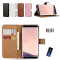 Pikkukuva 1 / 9: Samsung Galaxy S8 - Nahkakotelo / Lompakko Rosa