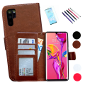 Pikkukuva 1 / 10: Huawei P30 Pro - PU Nahkainen Lompakkokotelo Vit