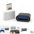 Miniatyrbild 1 av 2: USB till C USB - Inbyggd OTG Adapter Vit