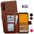 Miniatyrbild 1 av 10: Sony Xperia 10 II - Läderfodral / Skydd Rosa
