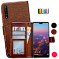 Miniatyrbillede 1 af 7: Huawei P20 Pro - PU Læder Pung Etui + Touch Vit