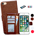 Miniatyrbild 1 av 10: Läderfodral för iPhone 6/6S - 3 i 1 Kit! Svart