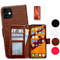 Pikkukuva 1 / 10: iPhone 11 - PU nahkainen lompakkokotelo Brun