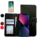 Miniatyrbillede 1 af 10: Komfort og beskyttelse iPhone 12 Mini - Læder etui! Svart