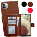 Miniatyrbillede 1 af 10: Samsung Galaxy A03 - PU Læder Pung Etui Brun