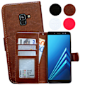 Miniatyrbillede 1 af 10: Samsung Galaxy A8 2018 - PU Læder Pung Etui/Tegnebog
