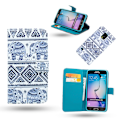 Pikkukuva 1 / 3: Samsung Galaxy S6 Edge - Nahkakotelo / Lompakko - Elefantit