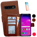 Miniatyrbild 1 av 10: Samsung Galaxy S10 - Läderfodral / Skydd Rosa
