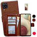 Miniatyrbillede 1 af 10: Samsung Galaxy A12 / A12 5G - PU Læder Pung Etui Vit