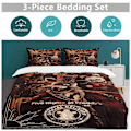 Pikkukuva 5 / 5: x243 Five Nights at Freddy's FNAF Sängynpeite Microfiber Vuodevaatesetti 3D-painettu Kevyt 3-osainen Peittosetti, 1 Peitepussi ja 2 Tyynyä 240x260cm 94x102in