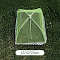 Miniatyrbillede 1 af 5: Foldbar mad net dække flyve anti myg pop-up mad dække paraply måltid grøntsager frugt åndbar dække køkken tilbehør 43cm green