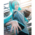 Miniatyrbild 3 av 5: 6 st/set Hatsune Miku Cosplay Kostym Kvinnor Performance Show Fancy Dress Comic Suits Uniform Halloween Fest 2XL