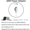 Miniatyrbilde 2 av 5: 60w Macbook Pro-lader - Erstatning 60w L-spiss Macbook-lader for gammel Macbook Pro 13 tommer - Universell strømadapter kompatibel med Macbook Pro 13 I