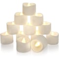 Miniatyrbillede 1 af 4: 24 stk. LED-telys med timer, batteridrevne telys til bord