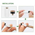 Miniatyrbilde 5 av 5: 12 sett 12MM Biljard Pool Cue Tips Messing Skrue Erstatning Tips med Pool Cue Ferrule for Snooker Pool Cues