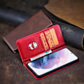 Miniatyrbillede 4 af 4: Til Xiaomi Redmi Note 8 Kalveskind Tekstur Magnetisk Horisontal Flip Læder Etui