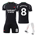 Miniatyrbillede 1 af 2: 2425 Arsenal Udebanetrøje nr. 7/9/8 Saka Fodboldtøj Skyde Træningsdragt Børn Voksen Konkurrencedragt 8 1 8 18