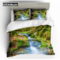 Miniatyrbild 1 av 5: v503 Sängkläder Rosa Persikoblom Duvet Cover Set, Mikrofibertyg Vinter Vår, Sommarvy Blommönster - Sängklädesset Örngott 3-Delars 135x200cm 53x78in