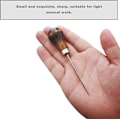 Miniatyrbilde 3 av 3: Trehåndtak skrape syl for hullpunchhull eller DIY håndlaget (Gourd syl) -1stk