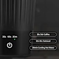 Miniatyrbild 5 av 5: 300 ml Självrörande Mugg med Lock 3 Hastigheter Automatisk Magnetisk Rörning Kaffe Koppen Elektrisk Rostfritt Black