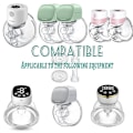 Pikkukuva 1 / 5: BPA-vapaa silikoninen suukappaleen pumppuosa äidin rintapumppuun - Multicolor 19mm
