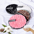 Miniatyrbilde 4 av 4: Gjenbrukbare myke sminkefjernerputer for all hud, mikrofiber ansiktsrunder servietter tung mascara øyenskygge ansiktsrensing puffer foundation, vaskbar fjern