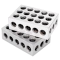 Miniatyrbild 3 av 8: 123 Block 1 2 3 Block Metrisk Krom Stål Silver 1 Par 1‑2‑3 Block 23 Hål Matchade 0,0002In Maskinist 123 Jigg Ultra Precision Industriell Tillförsel