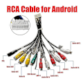 Miniatyrbild 3 av 3: Android Radio Biltillbehör Rca Utsignal Kabel Aux-in Subwoofer Mikrofon Adapter 20pin Universell Kabel För Px6 -gt 11 cable