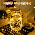 Miniatyrbilde 2 av 7: Varme hvite eventyrlys, 3M/10ft 30LED Halloween-dekorasjonslys, batteridrevne oransje lysstrenger for Halloween, juledekorasjoner Warm White
